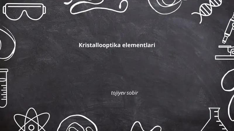 Kristallooptika elementlari