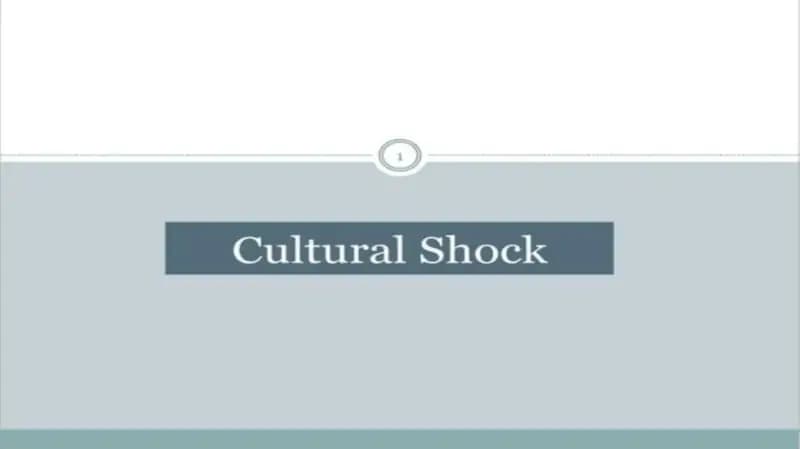 Cultural shock