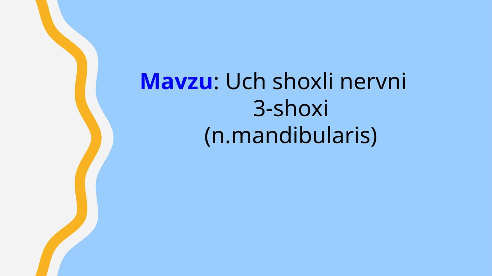 Uchshoxlinervni3-shoxi (n.mandibularis)