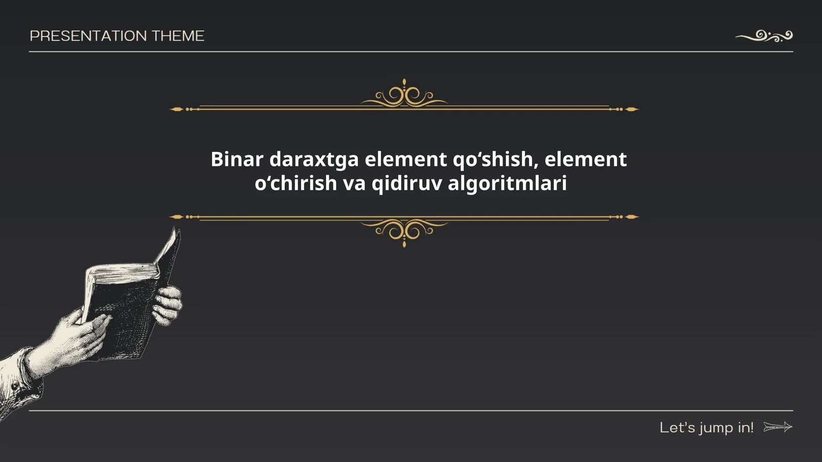 Binar daraxtga element qo‘shish, element o‘chirish va qidiruv algoritmlari