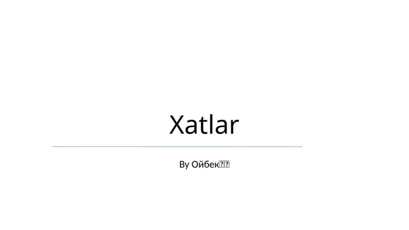 Xatlar