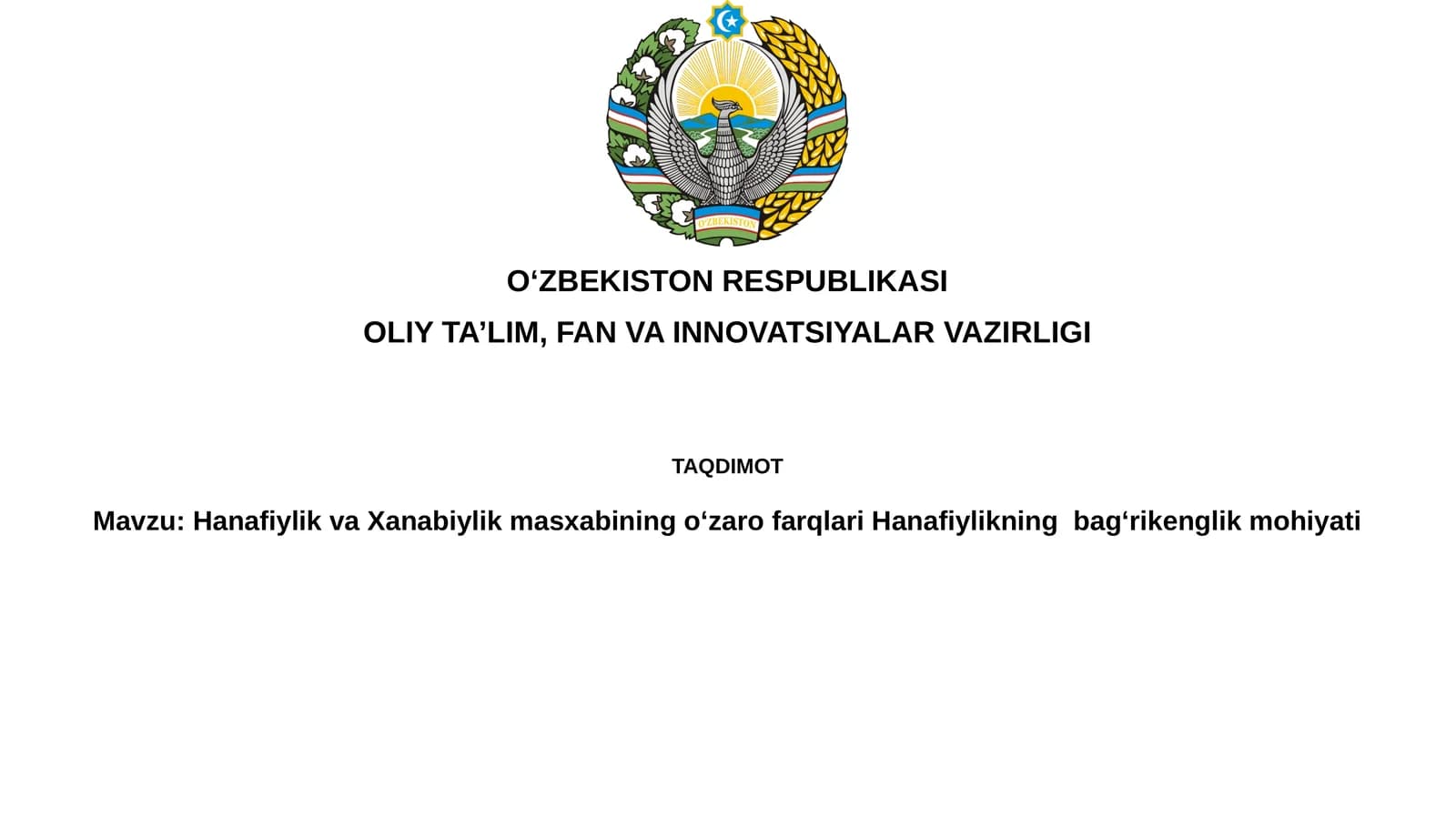 Hanafiylik va Xanafiylik