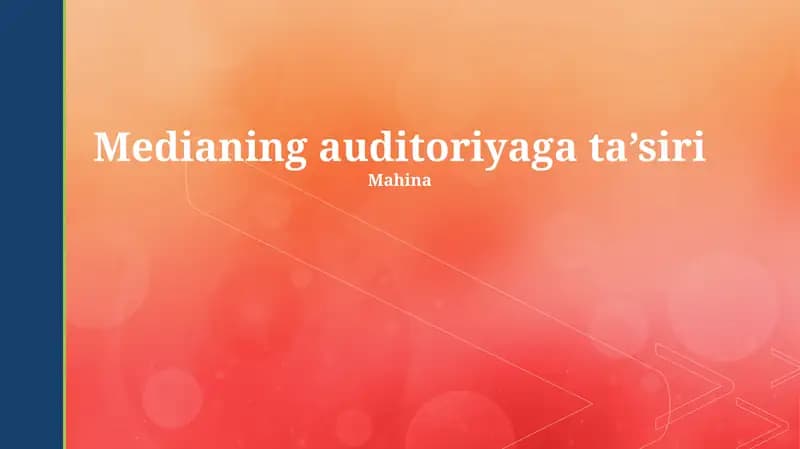 Medianing auditoriyaga ta’siri