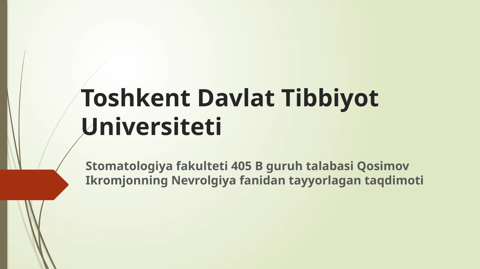Nervus Trigeminus, uning nevralgiyasi
