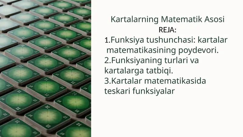 Kartalarning Matematik Asosi