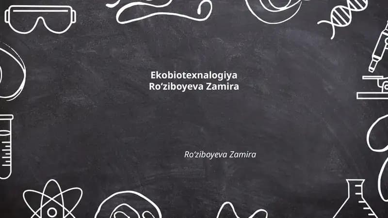 Ekobiotexnologiya