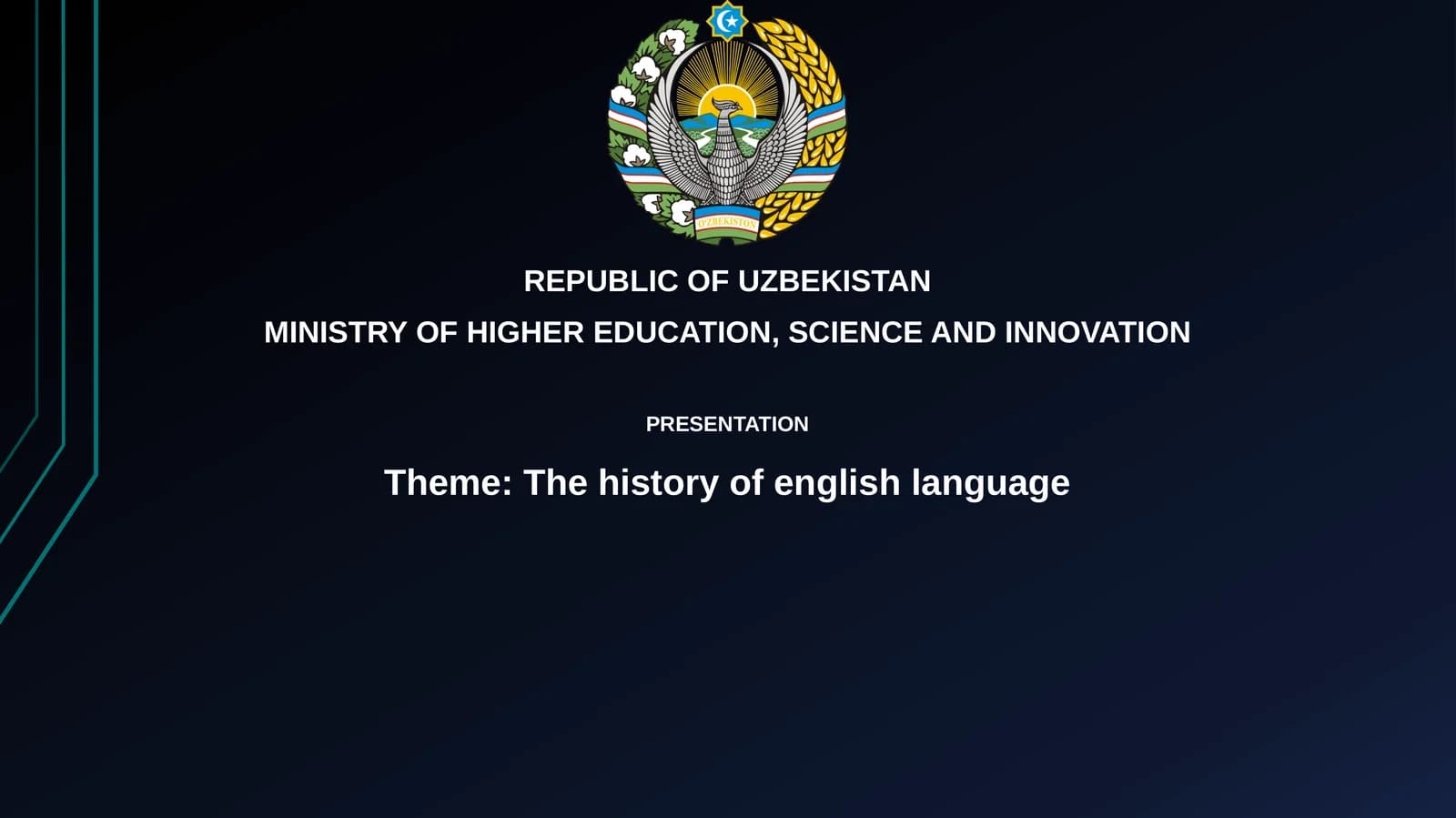The history of englishlanguage