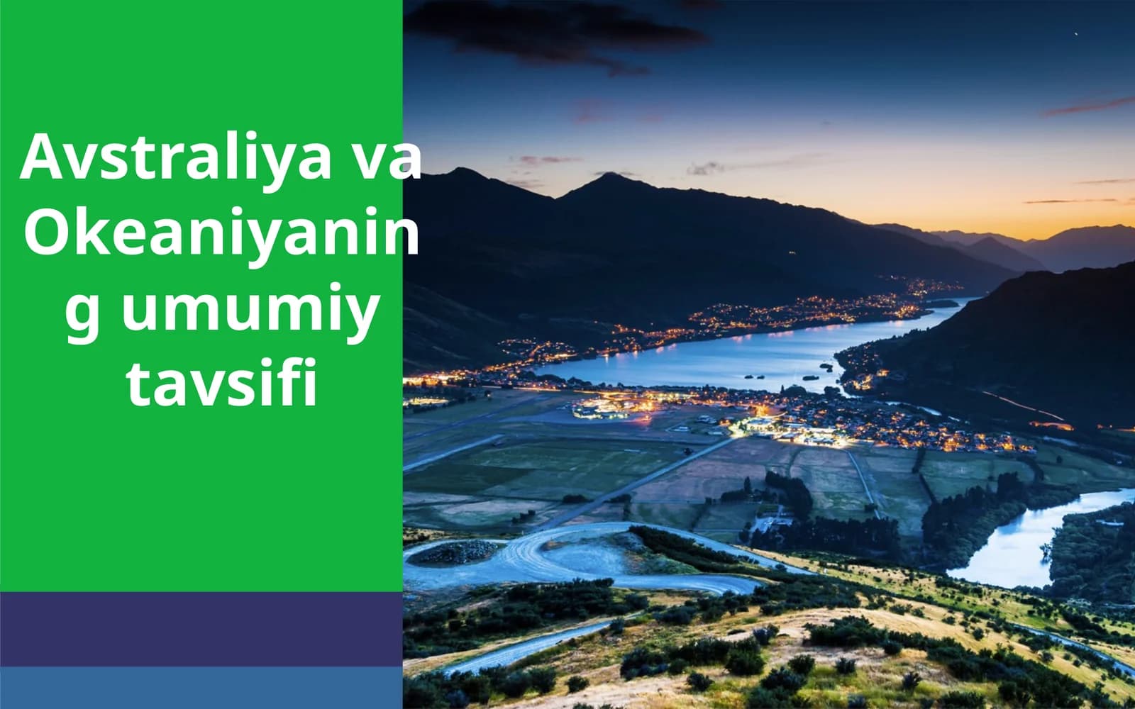 Avstraliya va Okeaniyaning umumiy tavsifi