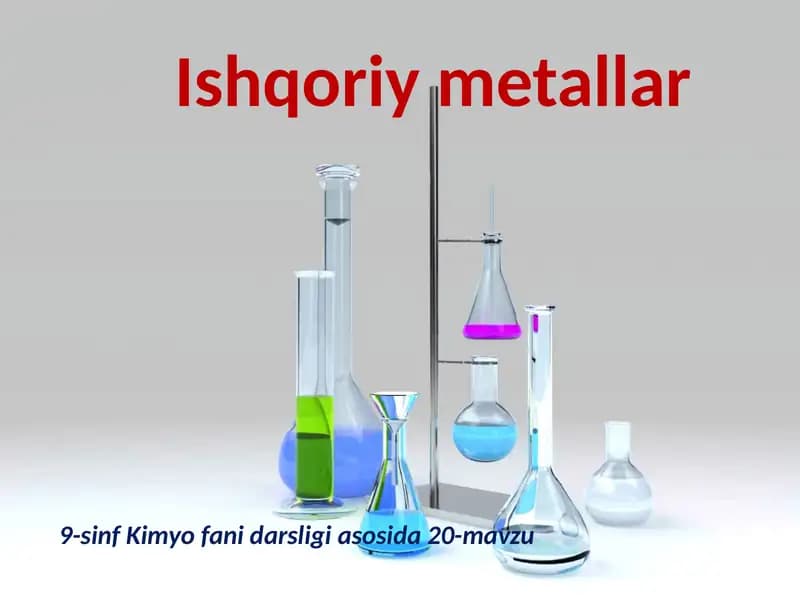 Ishqoriymetallar