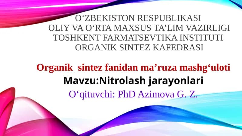 Nitrolash jarayonlari