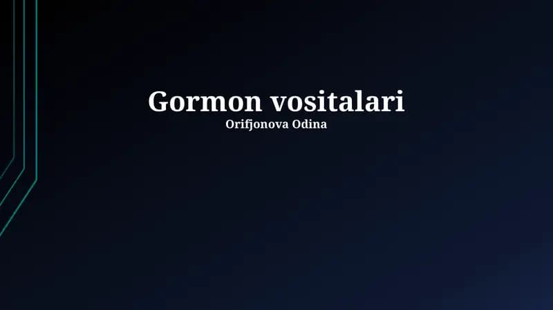 Gormon vositalari