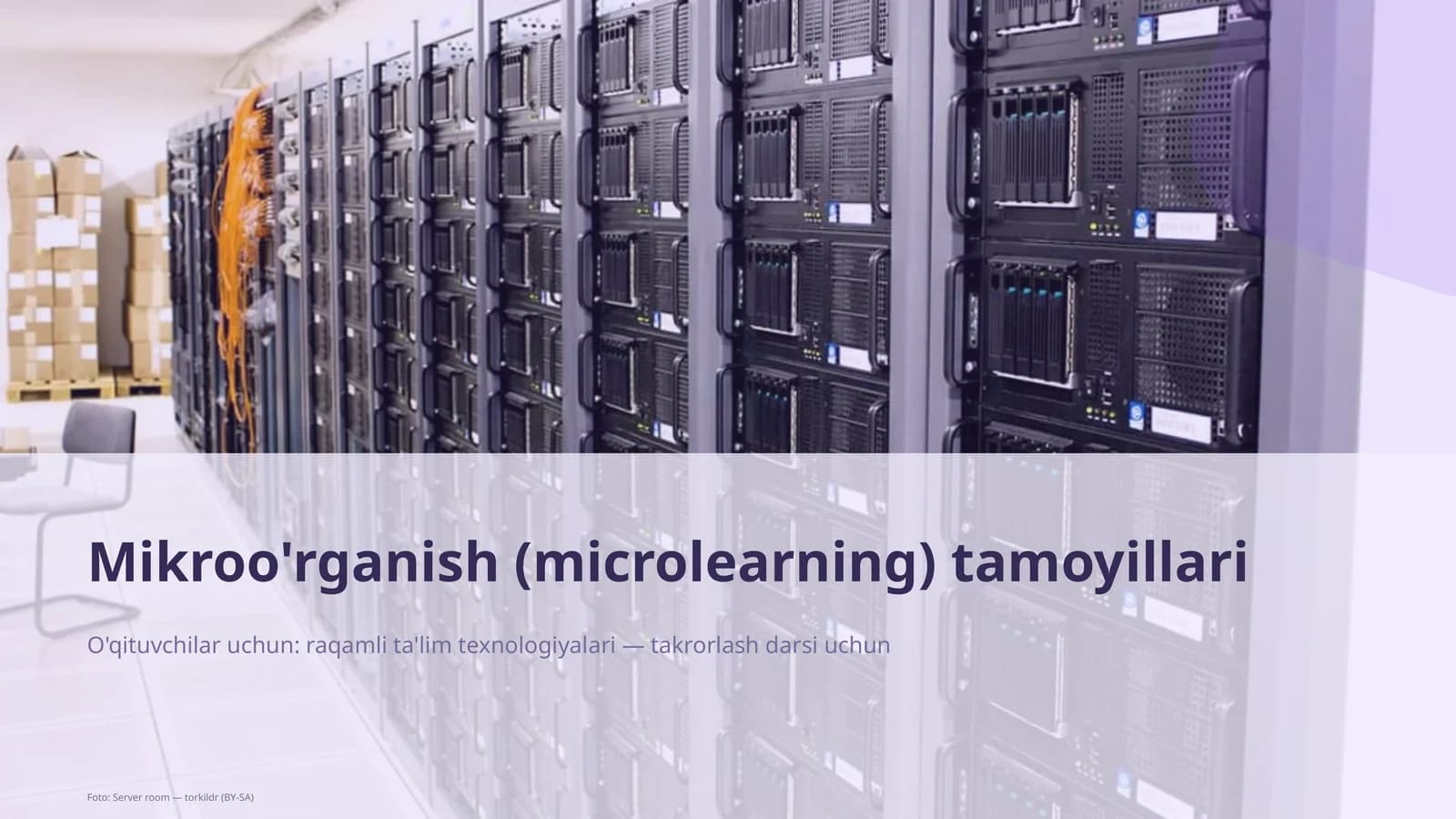 Mikroo'rganish (microlearning) tamoyillari