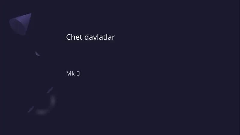 Chet davlatlar