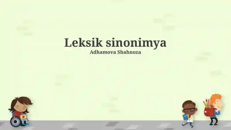 Leksik sinonimiya