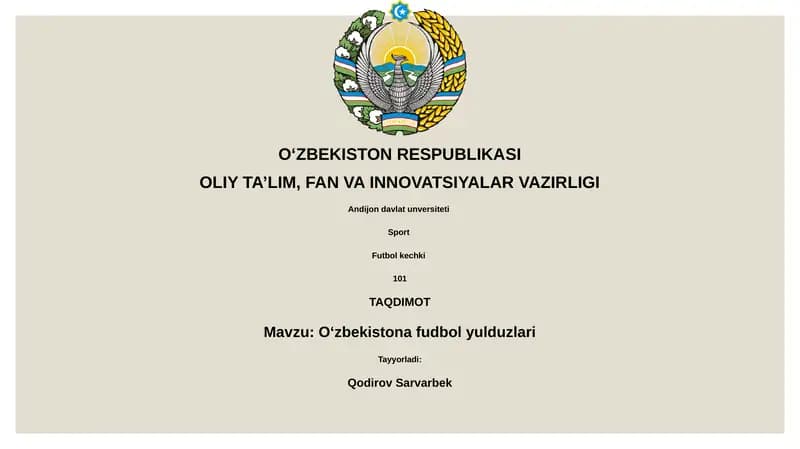 O'zbekistona fudbol yulduzlari