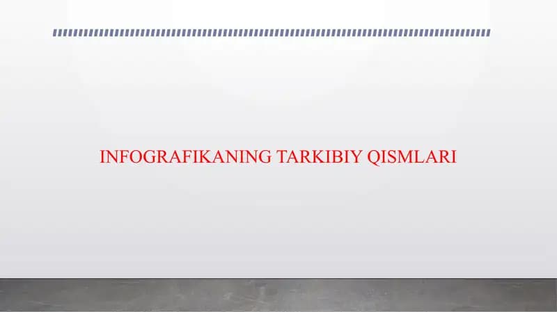 INFOGRAFIKANING TARKIBIY QISMLARI