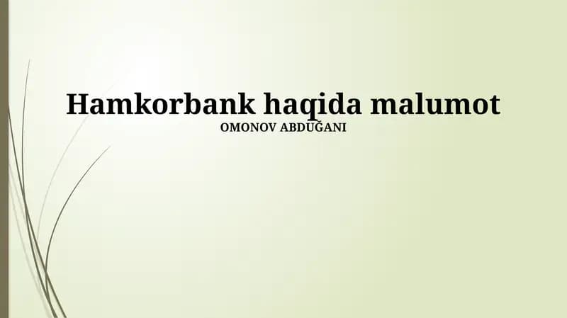 Hamkorbank