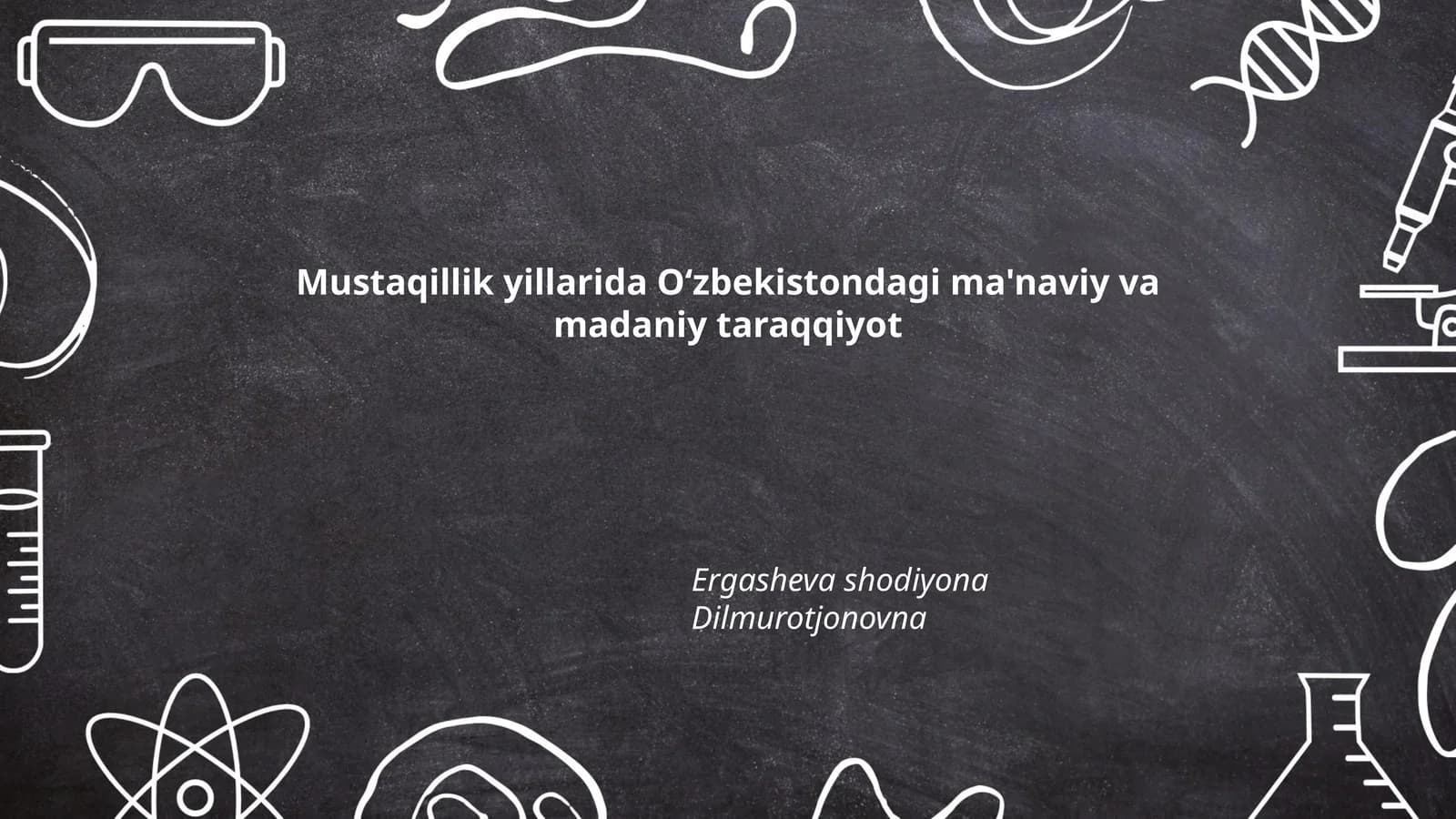 Ma'naviy va madaniy taraqqiyot
