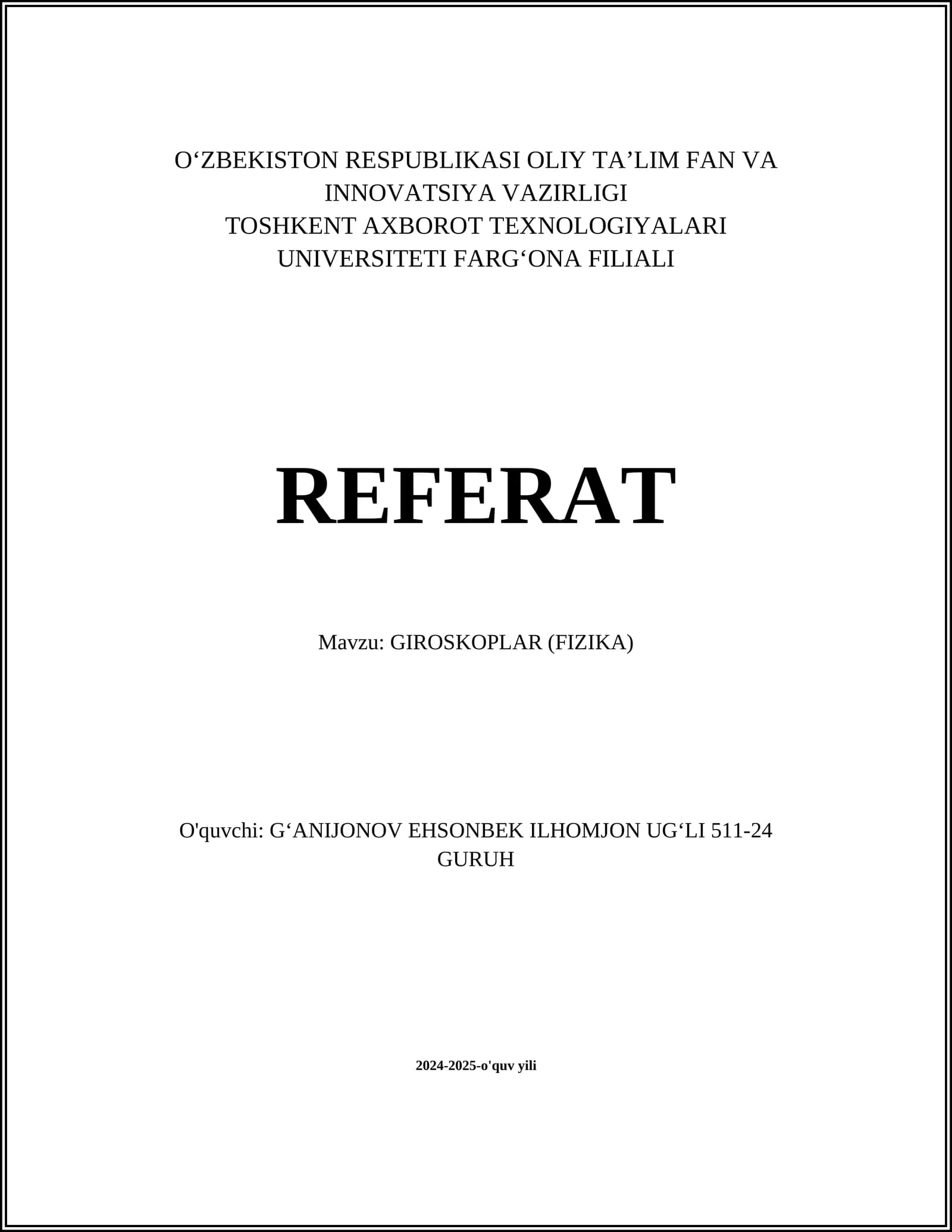 GIROSKOPLAR (FIZIKA)