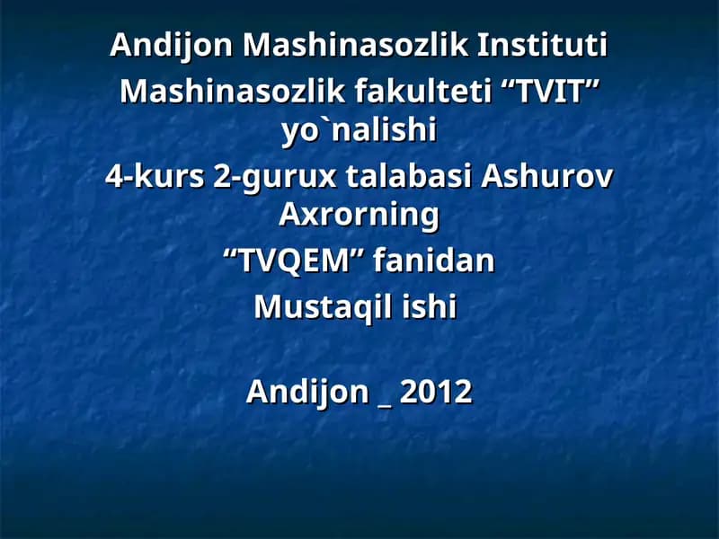 Lasetti avtomobilida qo’llaniladigan eksplutatsion materiallar