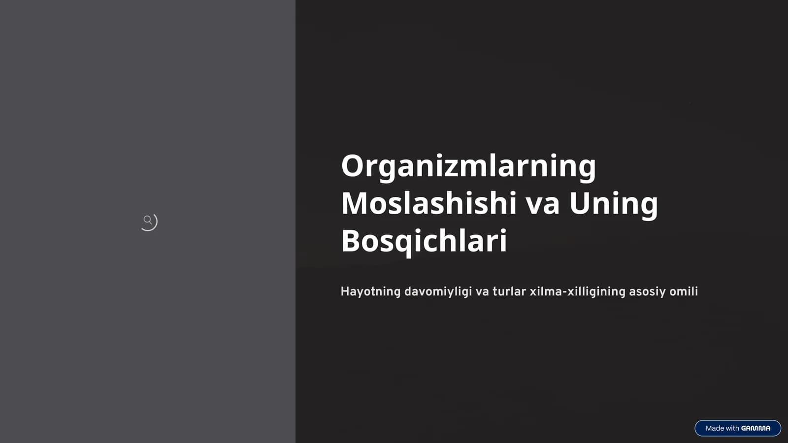 Organizmlarning Moslashishi va Uning Bosqichlari