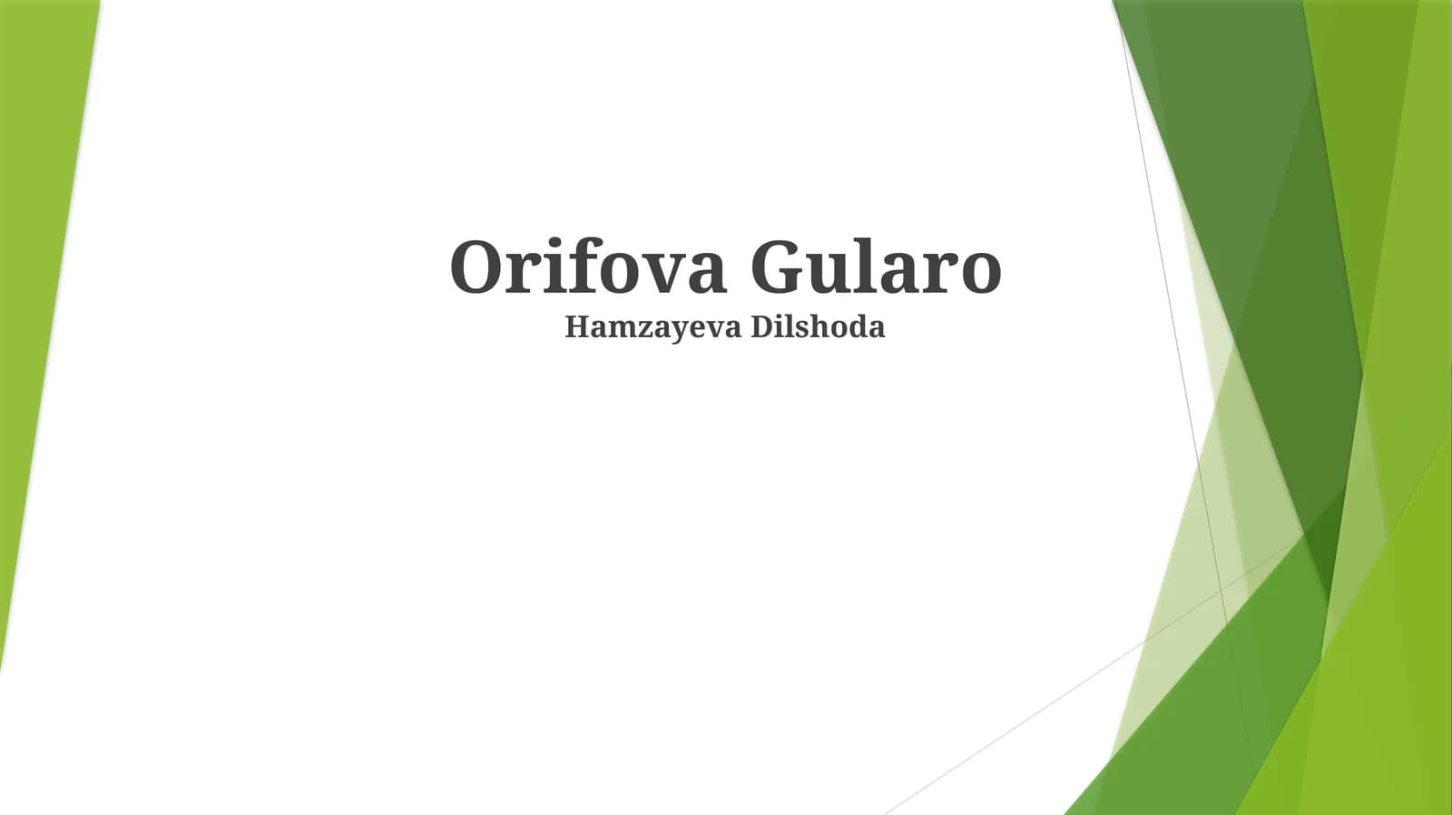 Gularo Orifova