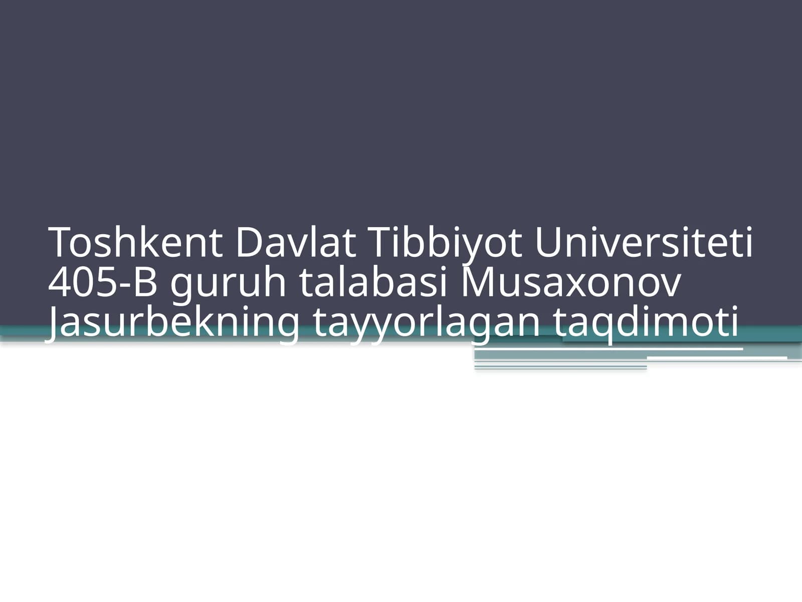 Stomatologiyada Ogʻriqsizlantirish usullari