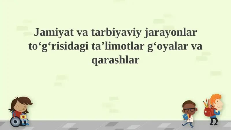 Ta'limotlar tarixi va falsafiy asoslari