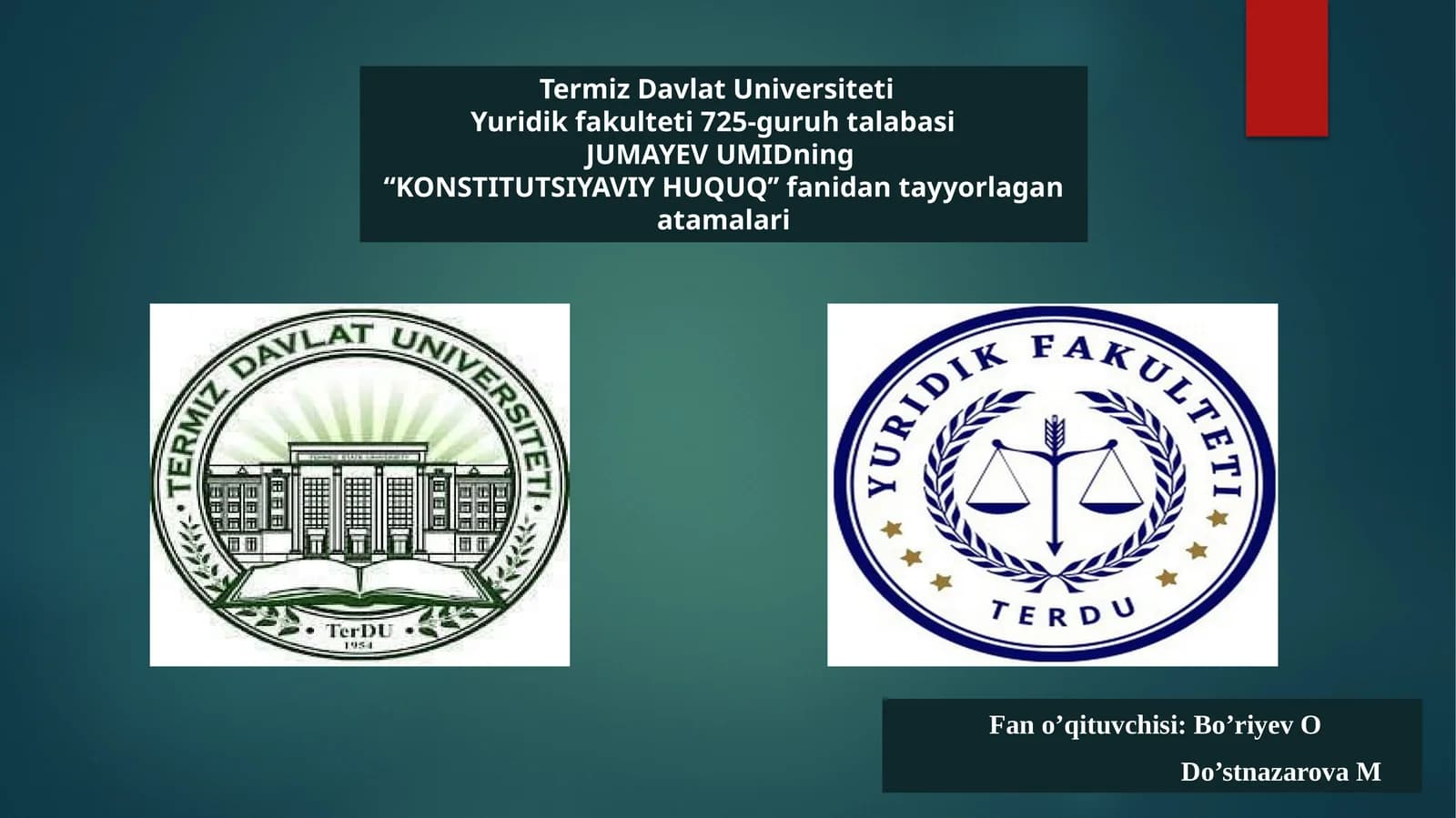 KONSTITUTSIYAVIY HUQUQ