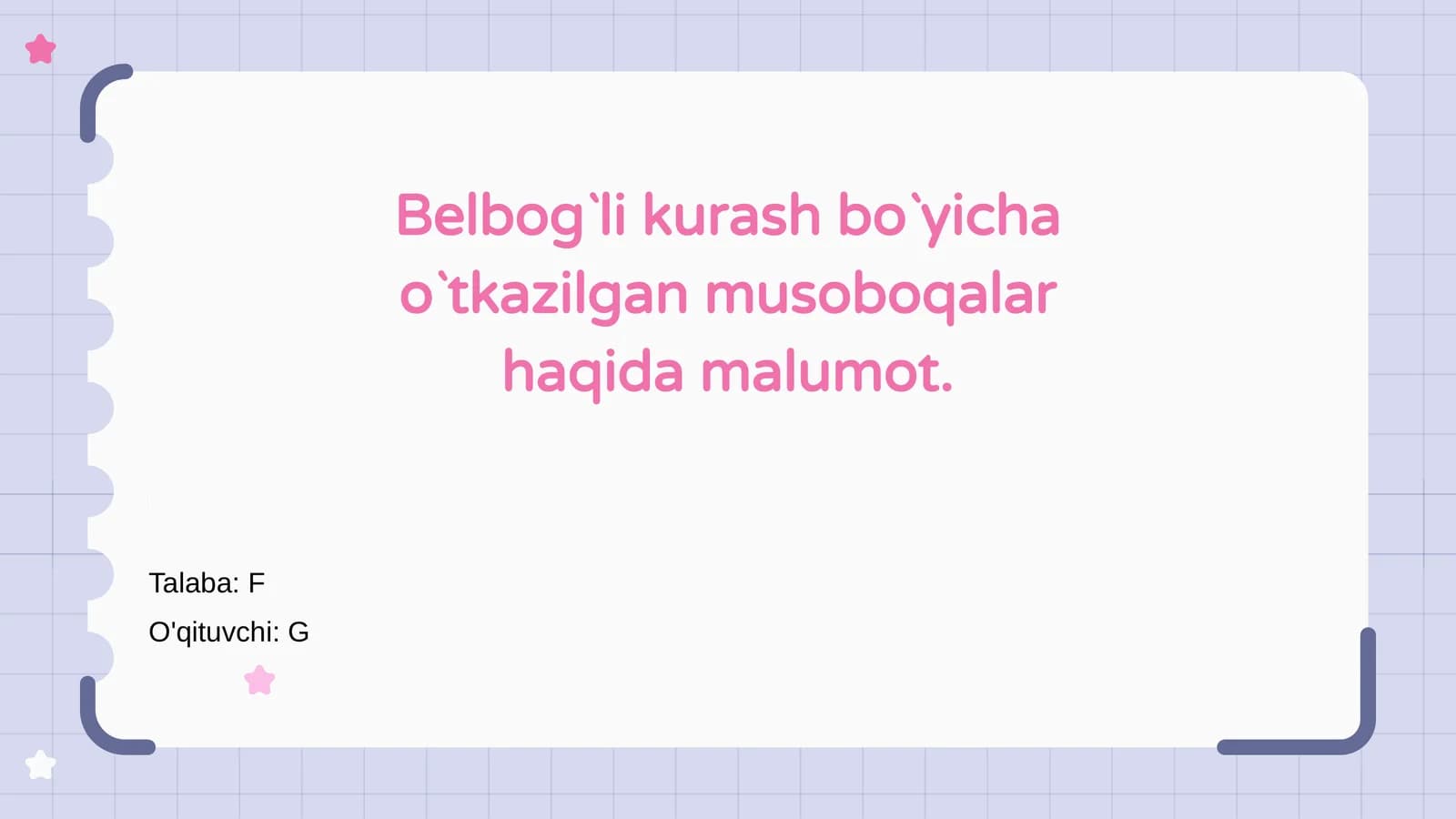 Belbog‘li kurash bo‘yicha musobaqalar