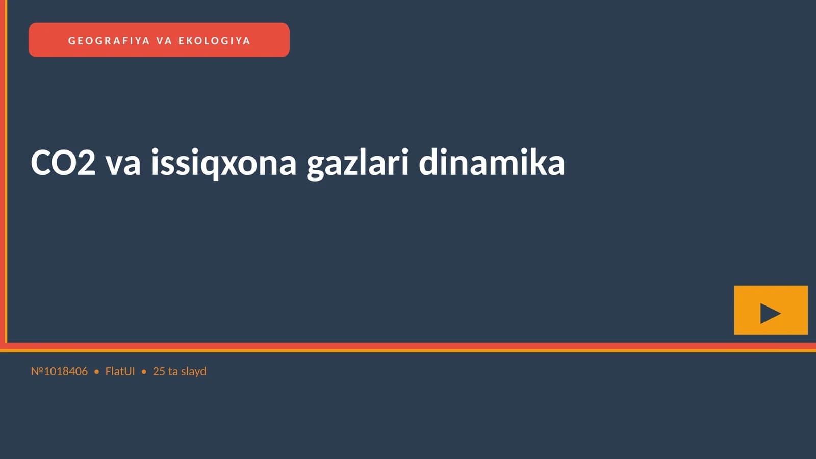 CO2 va issiqxona gazlari dinamika