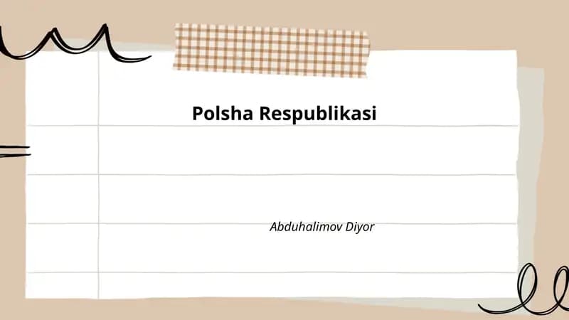 Polsha Respublikasi tarixi