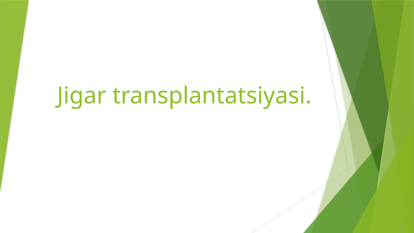 Jigar transplantatsiyasi