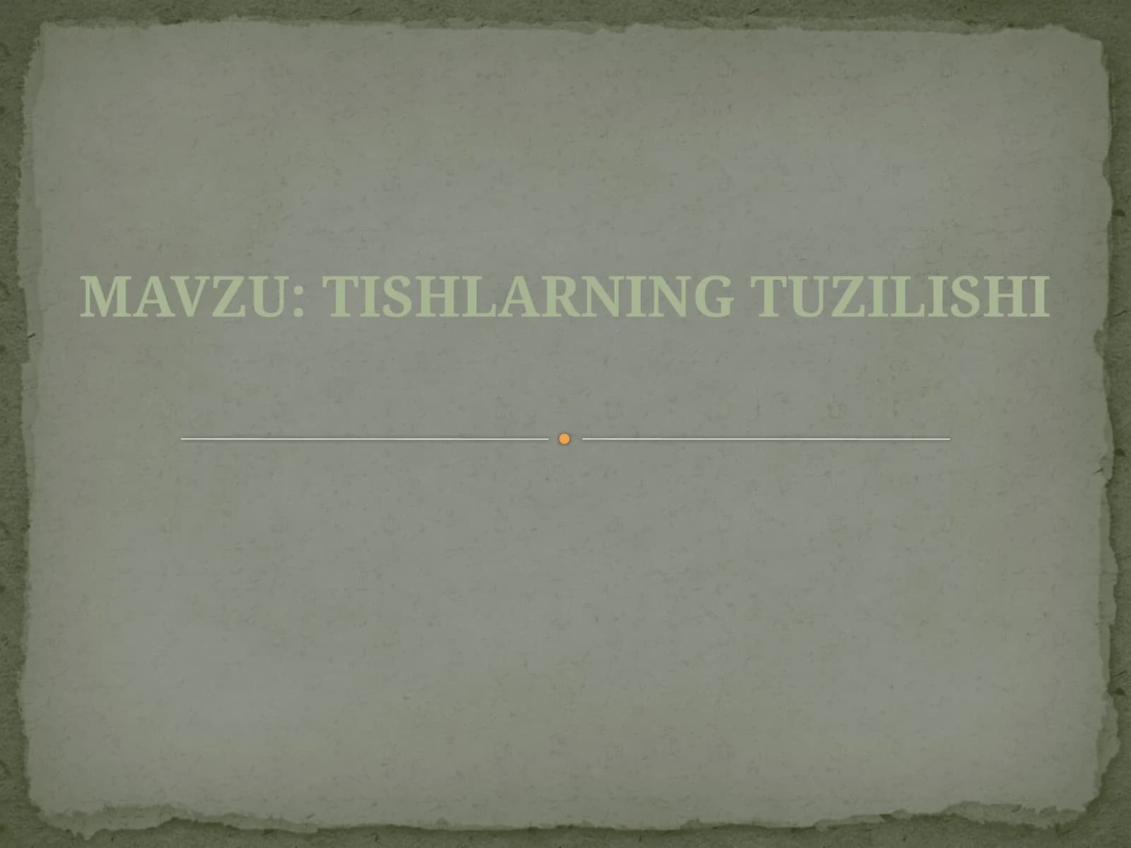 Tishlarning tuzilishi