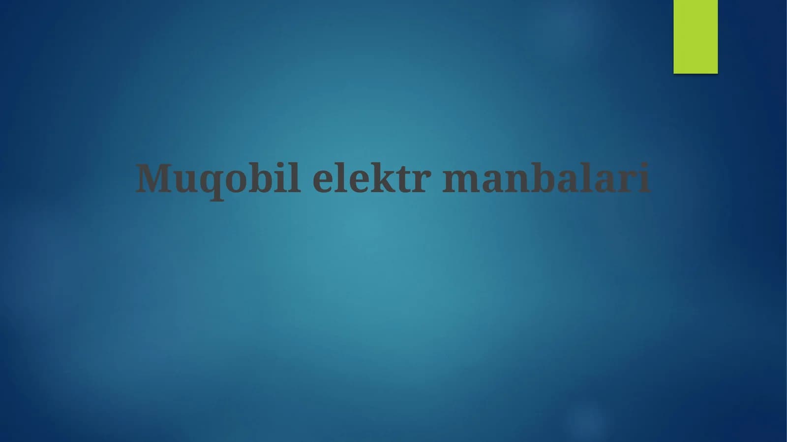 Muqobilelektrmanbalari