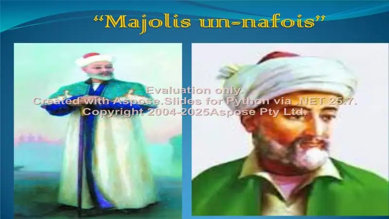 "Majolis un-nafois"