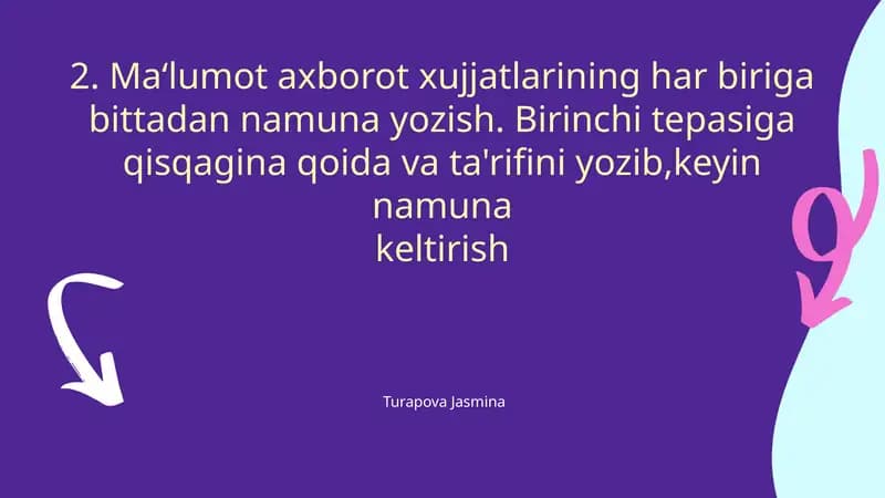 Ma‘lumot axborot xujjatlari
