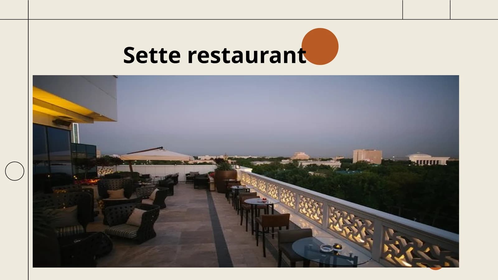 Sette Restoranining Konsepti