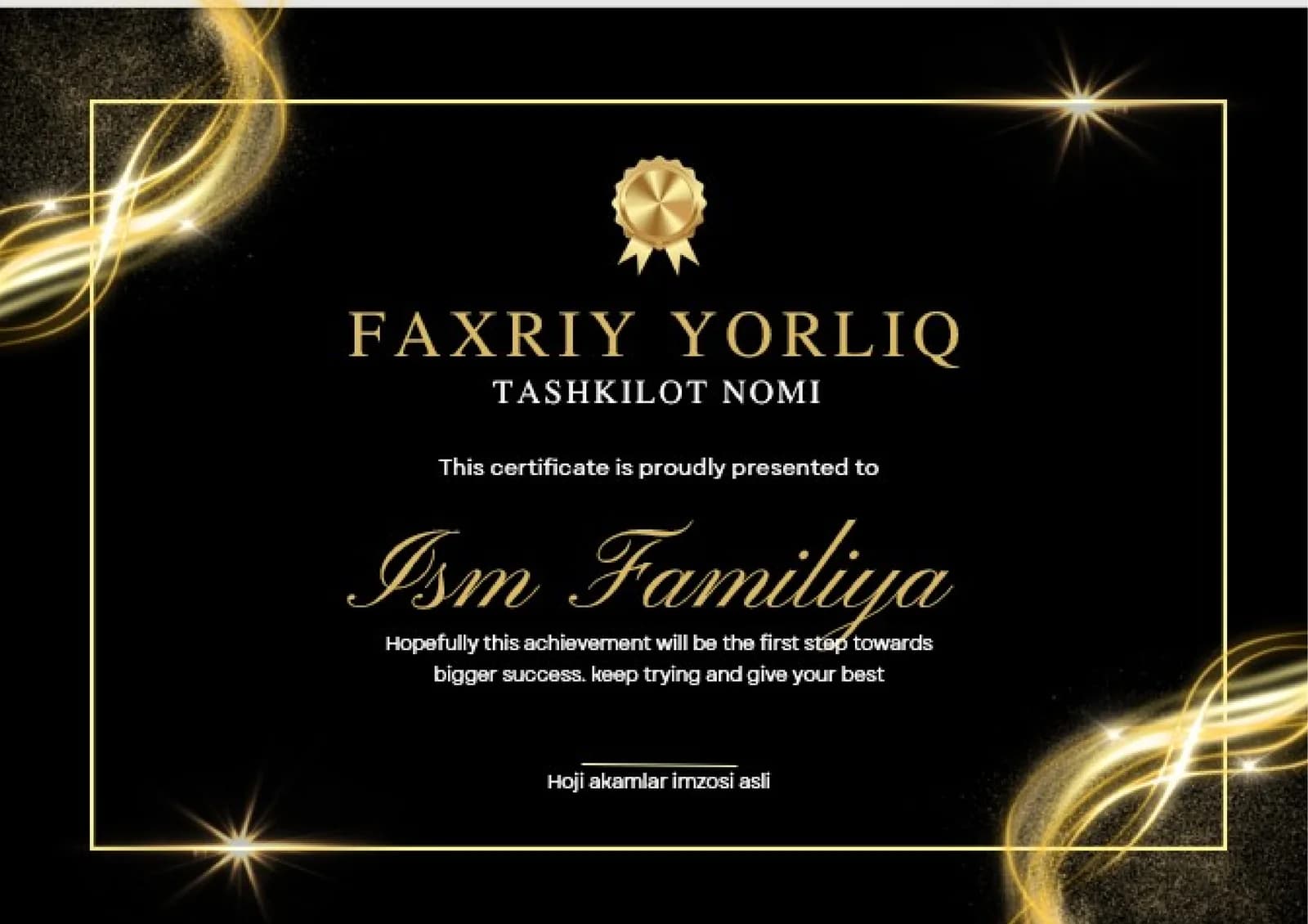 FAXRIY YORLIQ