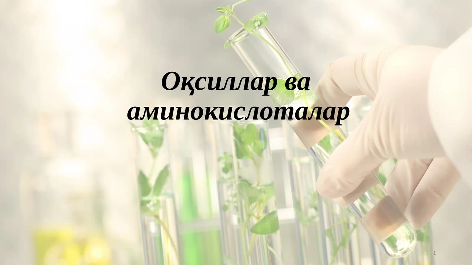 Оқсиллар ва аминокислоталар