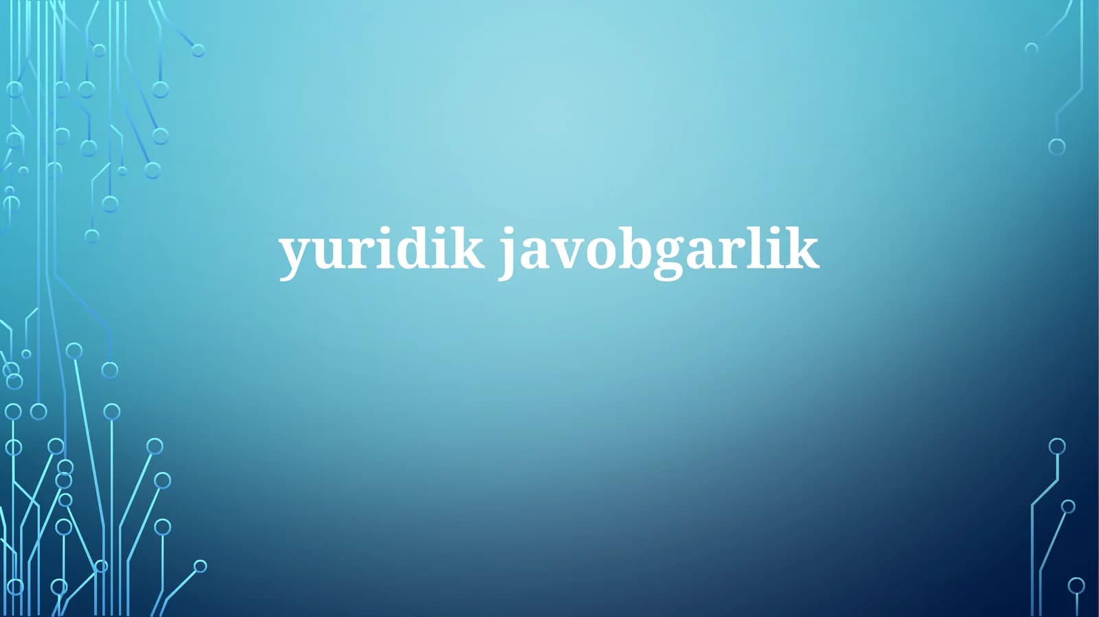 Yuridik javobgarlik