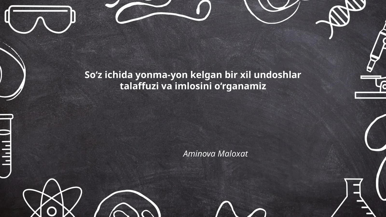 So‘zlardagi qo‘sh undoshlar talaffuzi