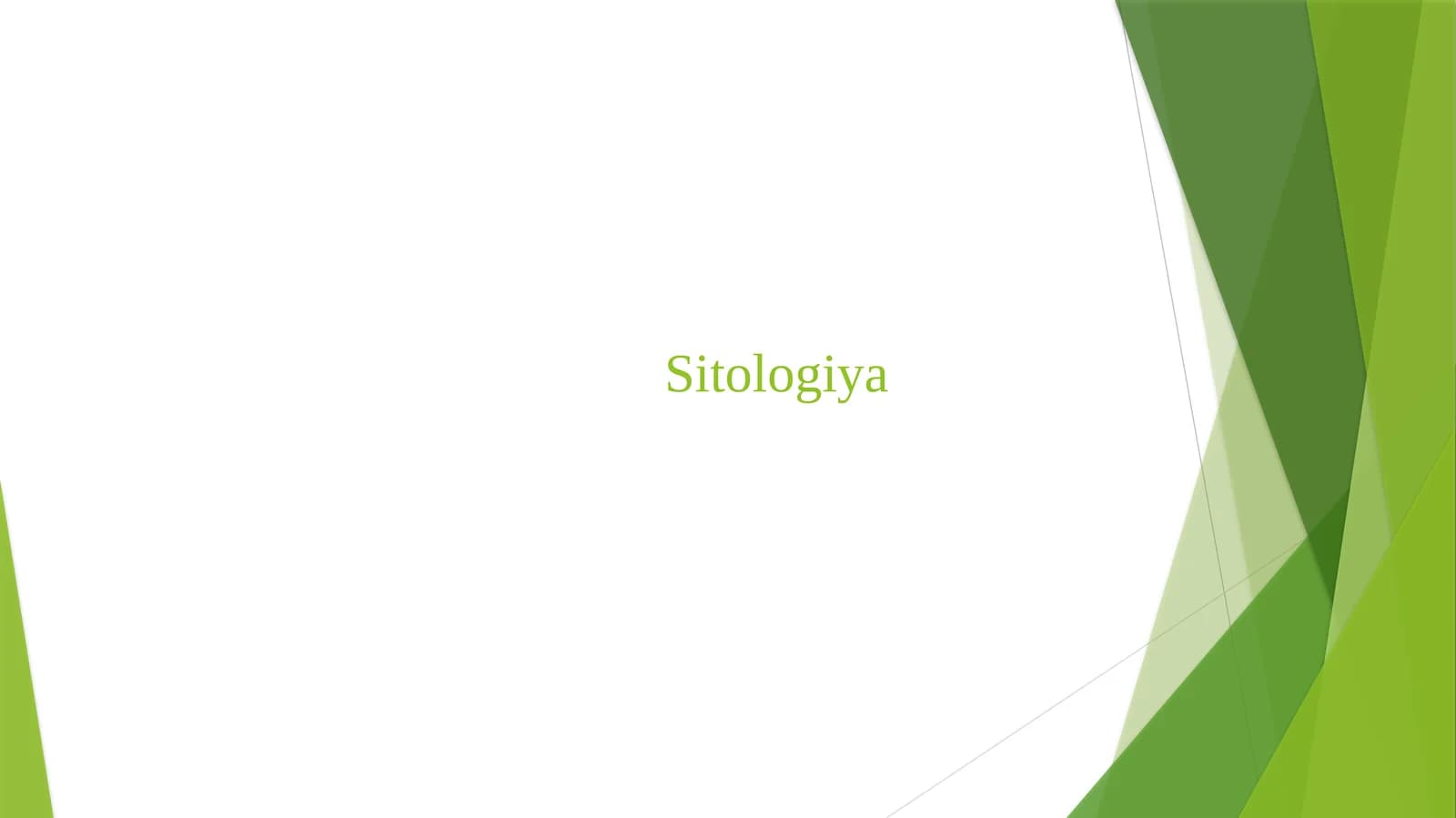 Sitologiya