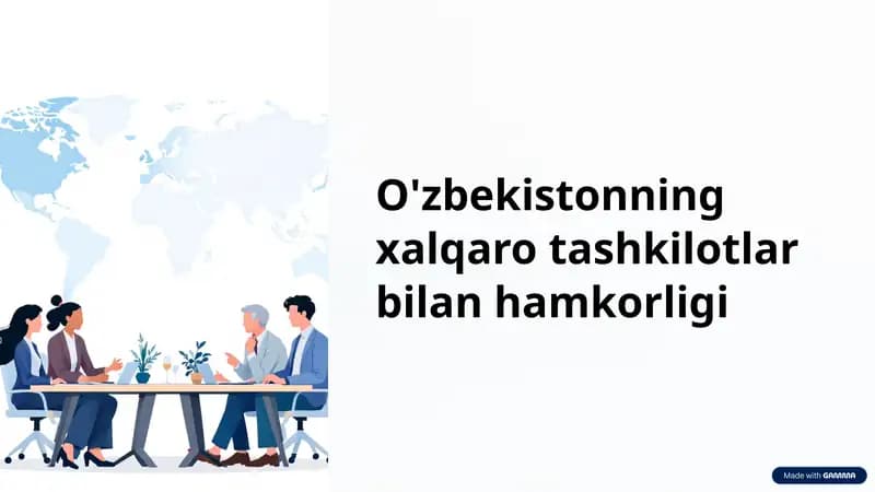O'zbekiston tashqi siyosatining asoslari