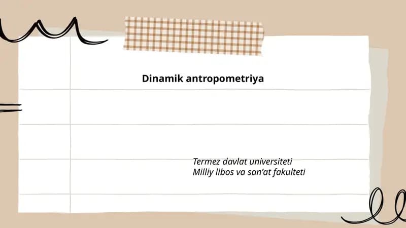 Dinamik antropometriya