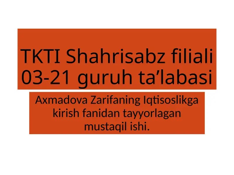 Boshqarishning iqtisodiy usullari