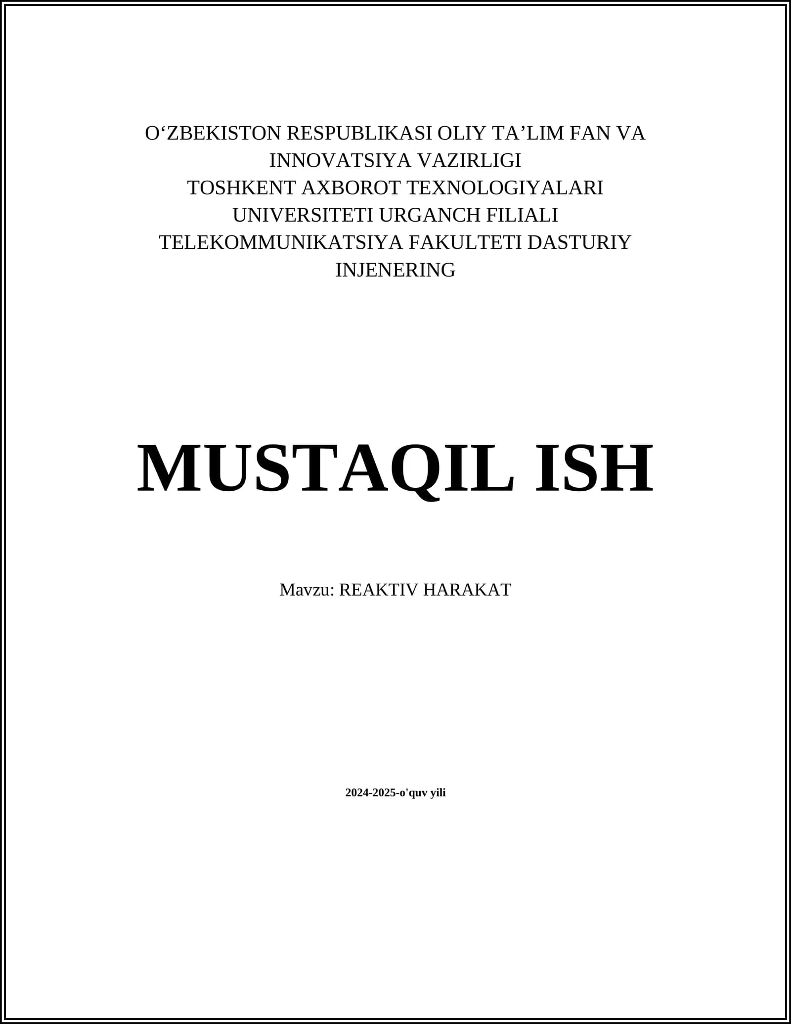 REAKTIV HARAKAT