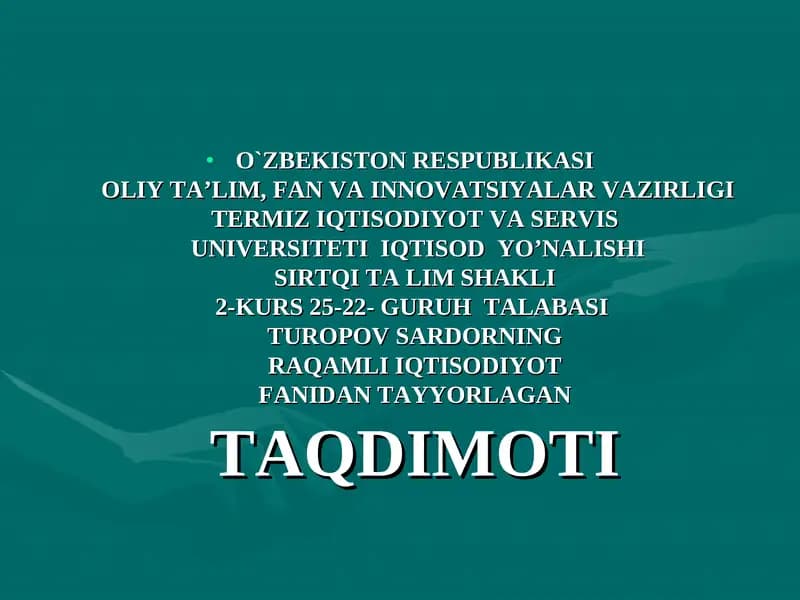 Elektron to‘lov tizimlari