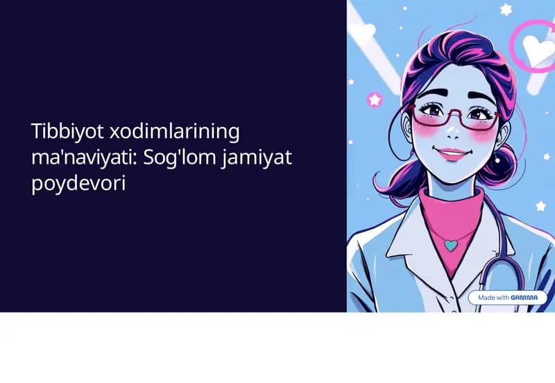 Tibbiyot xodimlarining ma'naviyati: Sog'lom jamiyat poydevori