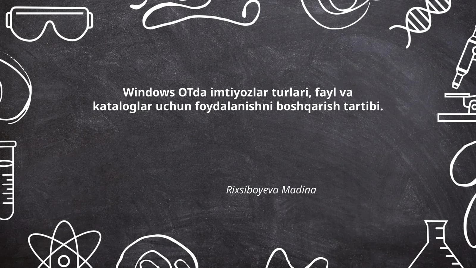 Windows OTda imtiyozlar turlari